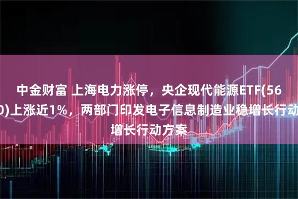 中金财富 上海电力涨停，央企现代能源ETF(561790)上涨近1%，两部门印发电子信息制造业稳增长行动方案